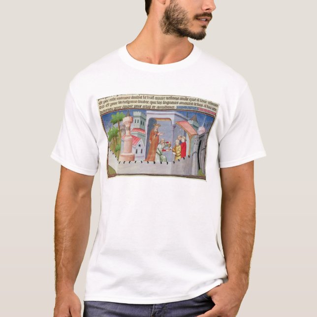 T-shirt Hassan i Sabbah menant les initiations (Devant)