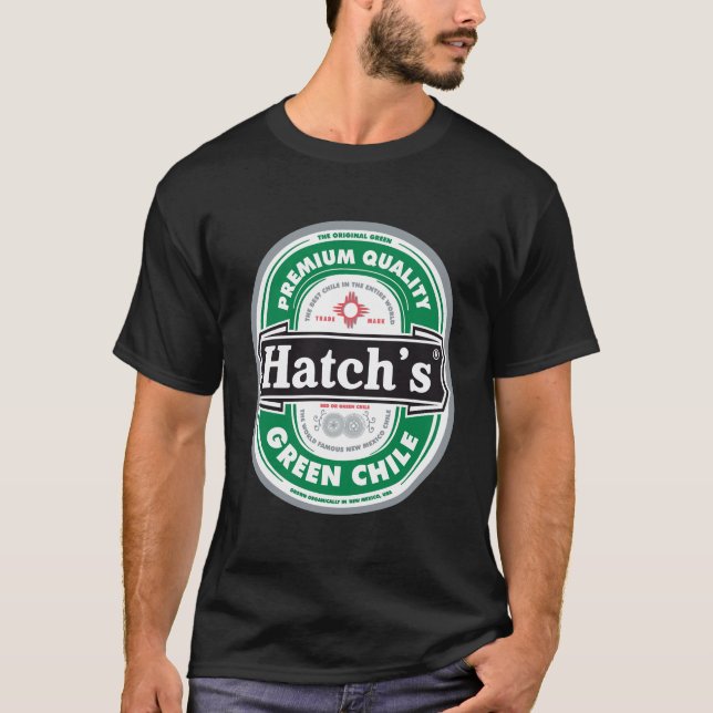 T-shirt Hatch'S Premium Qualité Vert Chili (Devant)