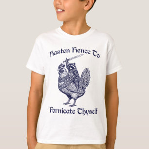 T-shirt Hâte-toi de forniquer, chevalier Raton laveur