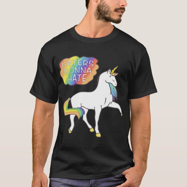 T-shirt Haters Gonna Hate vintage (Devant)