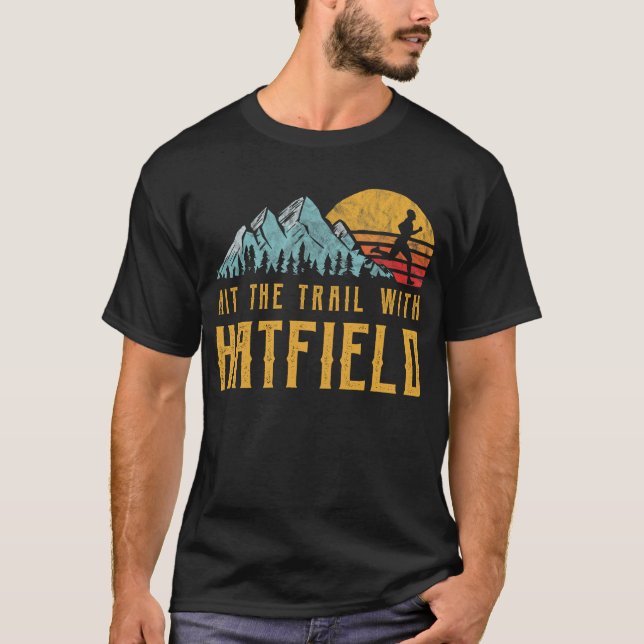 T-shirt HATFIELD Running - Touchez le sentier avec le nom  (Devant)