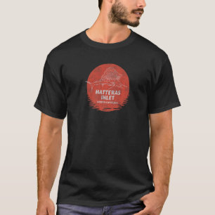T-shirt Hatteras Inlet NC Vacances d'été Pêche M