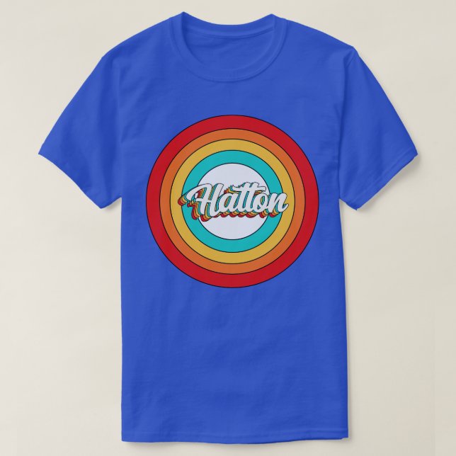 T-shirt Hatton Nom Chemise Vintage Cercle Hatton (Design devant)