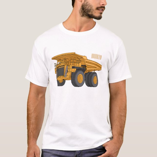 T-shirt Haul truck cartoon illustration  (Devant)