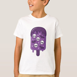 T-shirt Hauné Popsicle crâne Déplaisant mignon traitement
