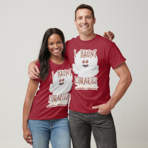 T-shirt Haunt Librairies Funny Bookish Halloween Art