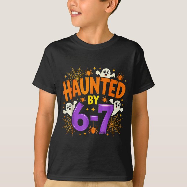 T-shirt Haunted By 67 Funny Six Seven Meme Soky Ghost Hall (Devant)
