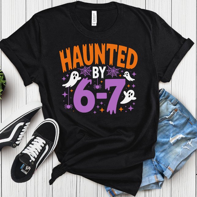 T-shirt Haunted by 6 7 Halloween, funny teacher (Créateur téléchargé)