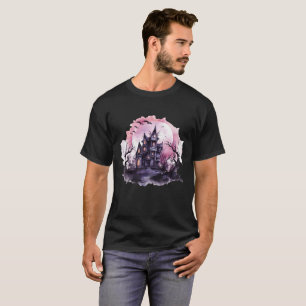 T-shirt Haunted Haven : Décor Éffrayant & Équipement