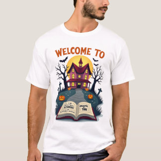 T-shirt Haunted Library – Death by TBR | Spooky Bookish