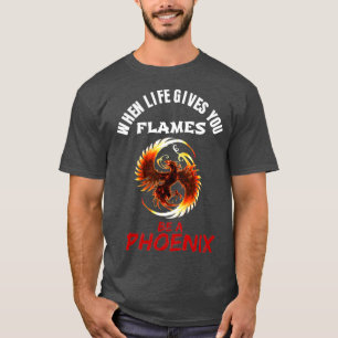 T-shirt Hausse des flammes Phoenix Incendie Bird Mythique
