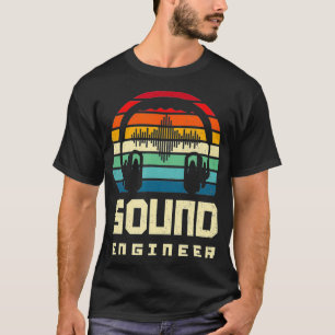T-shirt Haut-parleurs rétro Musique Ingénierie audio