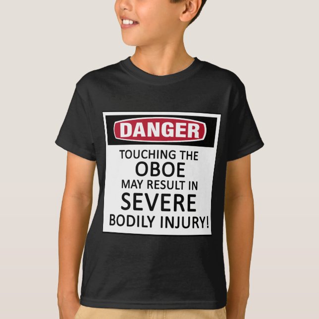 T-shirt Hautbois de danger (Devant)