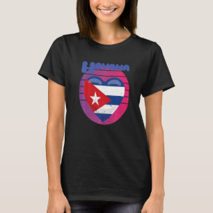T-shirt Havana Cuba Heart Retro Caraïbes Cuba Home Premi