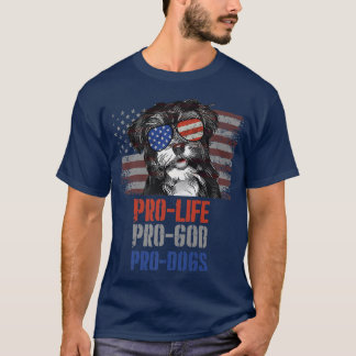 T-shirt Havanais Anti-avortement Pro God Pro Chiens Premiu