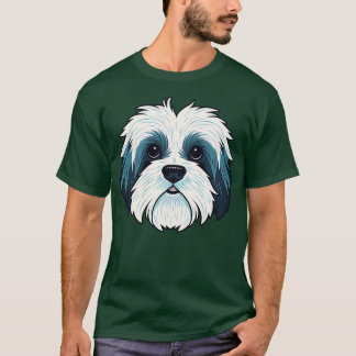 T-shirt Havanais visage mignon toon Amoureux des chiens ch