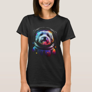 T-shirt Havanese Astronaut Dog in Outer Space Cosmic Grap