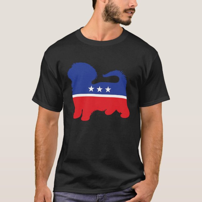T-shirt Havanese Bichon Dog  Political Symbol Election Mas (Devant)