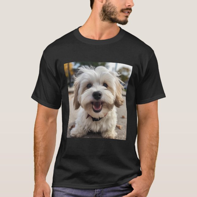 T-shirt Havanese Happy  Havanese (Devant)