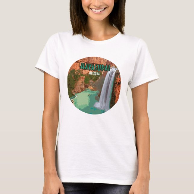T-shirt Havasupai Réserve indienne Arizona Mooney Falls (Devant)