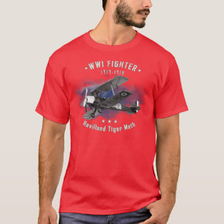 T-shirt Havilland Tiger Moth WWI Avion de chasse