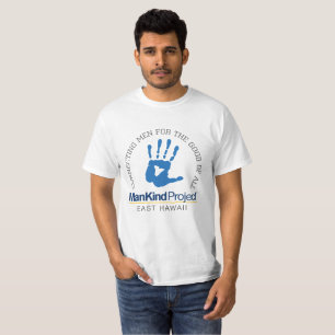 T-shirt Hawaï est - hommes se reliants - main sur le coeu