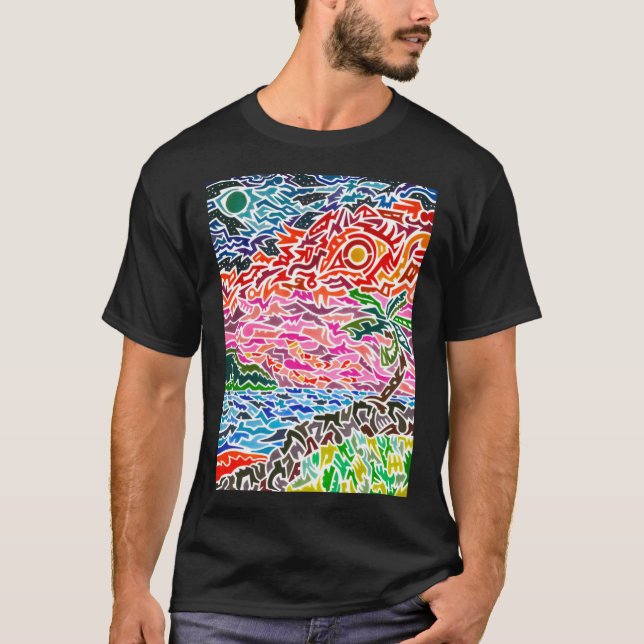 T-shirt Hawaï Graphic (Devant)