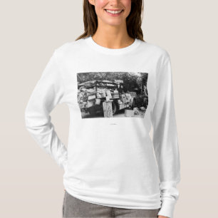 T-shirt Hawaï - vue d'un chariot végétal indigène