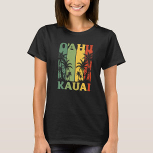 T-shirt Hawaïen Local Palm Beach Hawaï Oahu Kauai