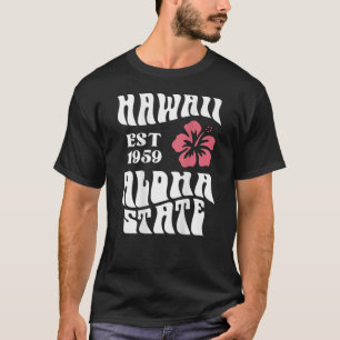T-shirt Hawaii Aloha State 1971, Plage esthétique été