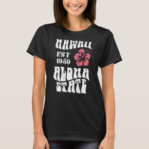 T-shirt Hawaii Aloha State 1971 Plage esthétique été