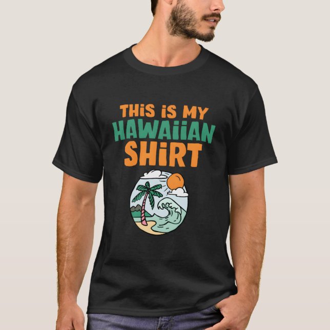 T-shirt Hawaii Beaches Luau Aloha Hibiscus Flower Hawaiian (Devant)