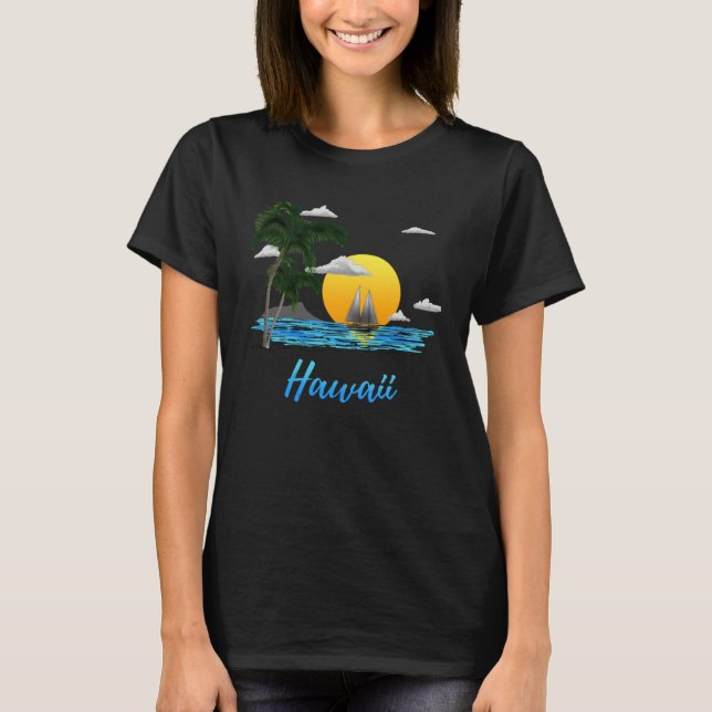 T-shirt Hawaii Islands Aloha State Sailing (Devant)
