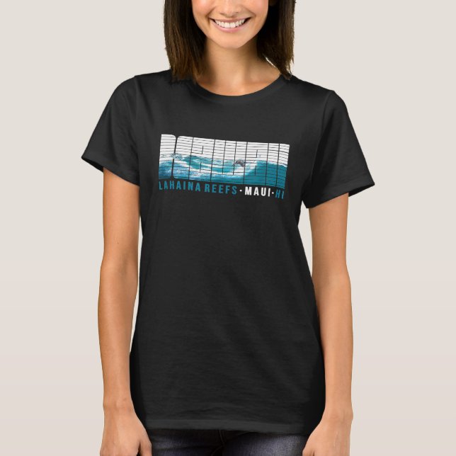 T-shirt Hawaii Lahaina Reefs Maui Hawaiian Surf T Shirt (Devant)