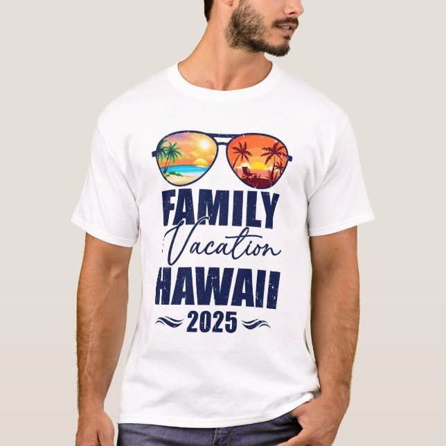 T-shirt Hawaii Matching Famille Vacation 2025 Making Memor (Devant)
