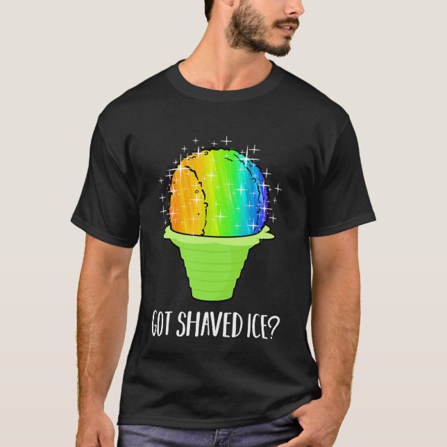 T-shirt Hawaii Rainbow Shave Ice Hawaii Dessert Food (Devant)