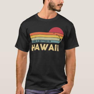 T-shirt HAWAII Retro Vintage US State Map Hawaii Patriotiq