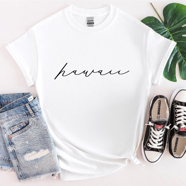 T-shirt Hawaii Script State pour femmes (Créateur téléchargé)