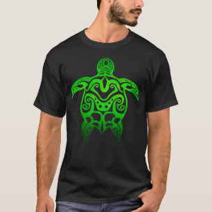 T-shirt Hawaii Tribal Hawaii Green Sea Turtle Honu