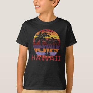 T-shirt Hawaii Vintage Palm Trees Voyage