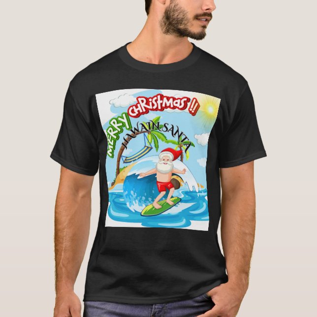 T-shirt Hawaiian Holiday Cheer (Devant)