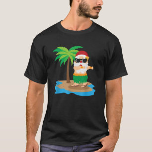 T-shirt Hawaiian Hula Dancing Santa Claus Noël Été