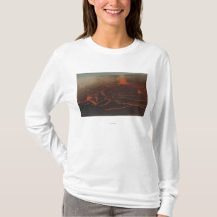 T-shirt HawaiiView des traînées de lave dans KilauerHawa