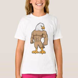 T-shirt Hawk en Bodybuilder avec six pack