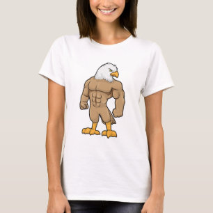 T-shirt Hawk en Bodybuilder avec six pack