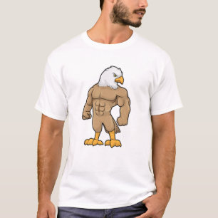 T-shirt Hawk en Bodybuilder avec six pack