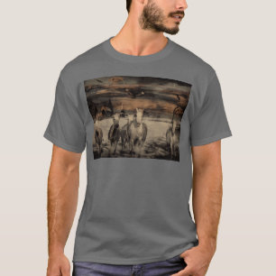 T-shirt Hawkes et chevaux courent avec l'écriture biblique