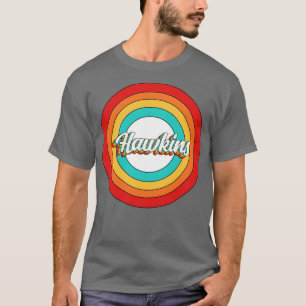 T-shirt Hawkins Nom Chemise Vintage Hawkins Circle
