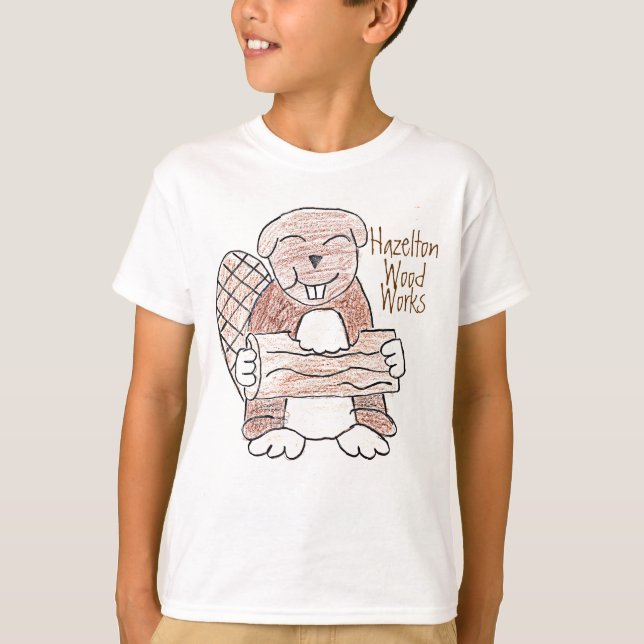 T-shirt Hazelton, bois, fonctionne (Devant)