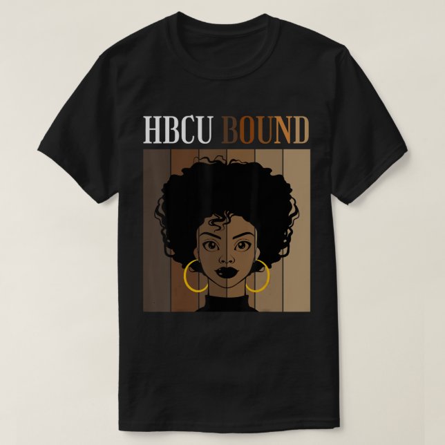 T-shirt HBCU Bound Historique Black Colèges Universités (Design devant)